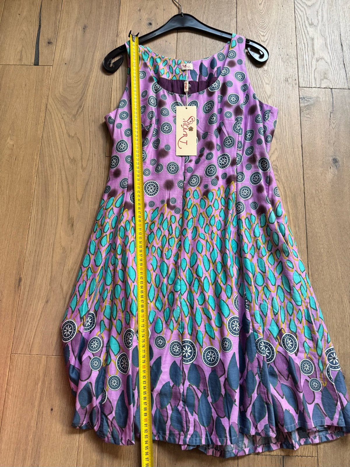Nieuwe ART jurk maat L - Paars met print, Paars, Maat 42/44 (L), Nieuw, Ophalen of Verzenden