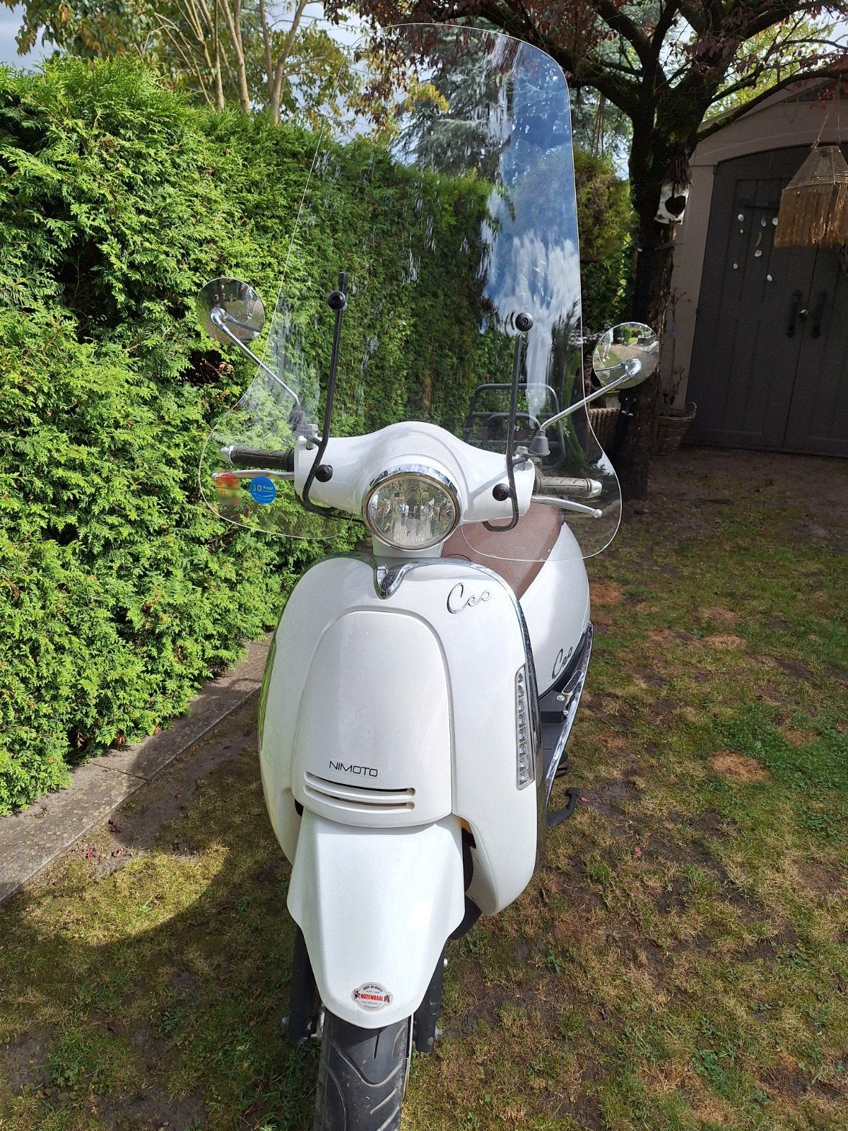 NIMOTO CEO SCOOTER 2017 MET WINDSCHERM, Fietsen en Brommers, Ophalen, Gebruikt, Benzine, Overige merken