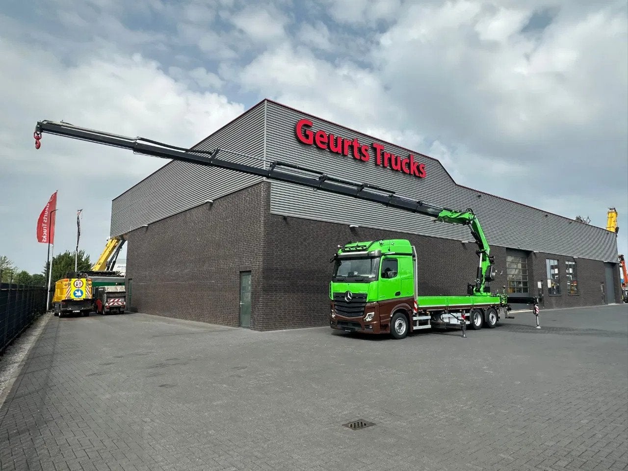 Mercedes-Benz Actros 2545 6X2 OPENLAADBAK MET FASSI F545RA.2, Auto's, Automaat, Electronic Stability Program (ESP), Euro 6, Mercedes-Benz