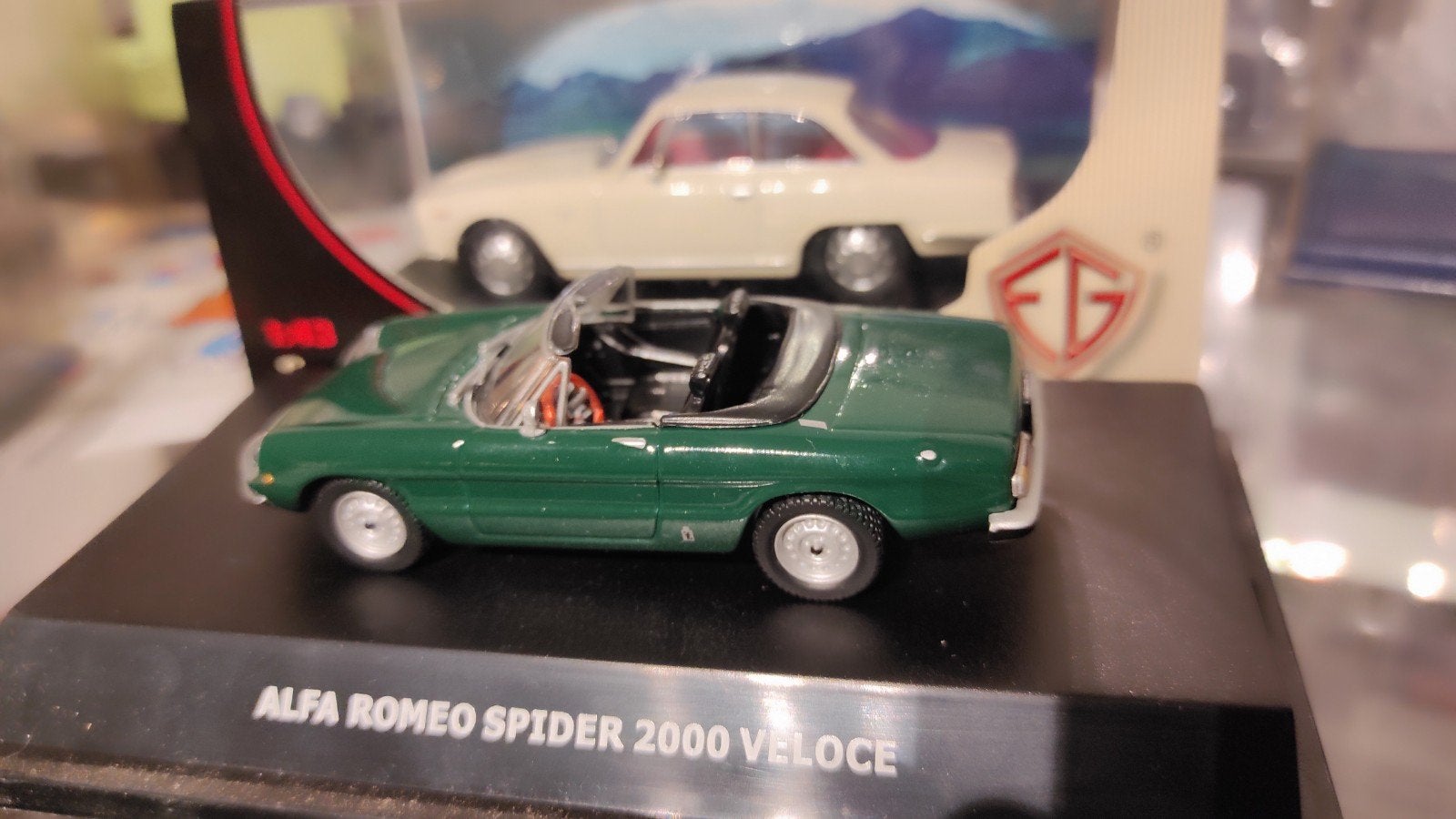 EG Models Alfa Romeo Spider 2000 verde 1:43, Ophalen of Verzenden, Nieuw, Auto, Overige merken