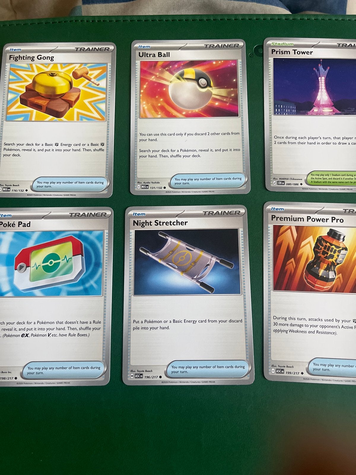 Pokémon TCG Trainer Kaartenset: Pokepad, Prism Tower, etc., Ophalen of Verzenden, Zo goed als nieuw, Meerdere kaarten