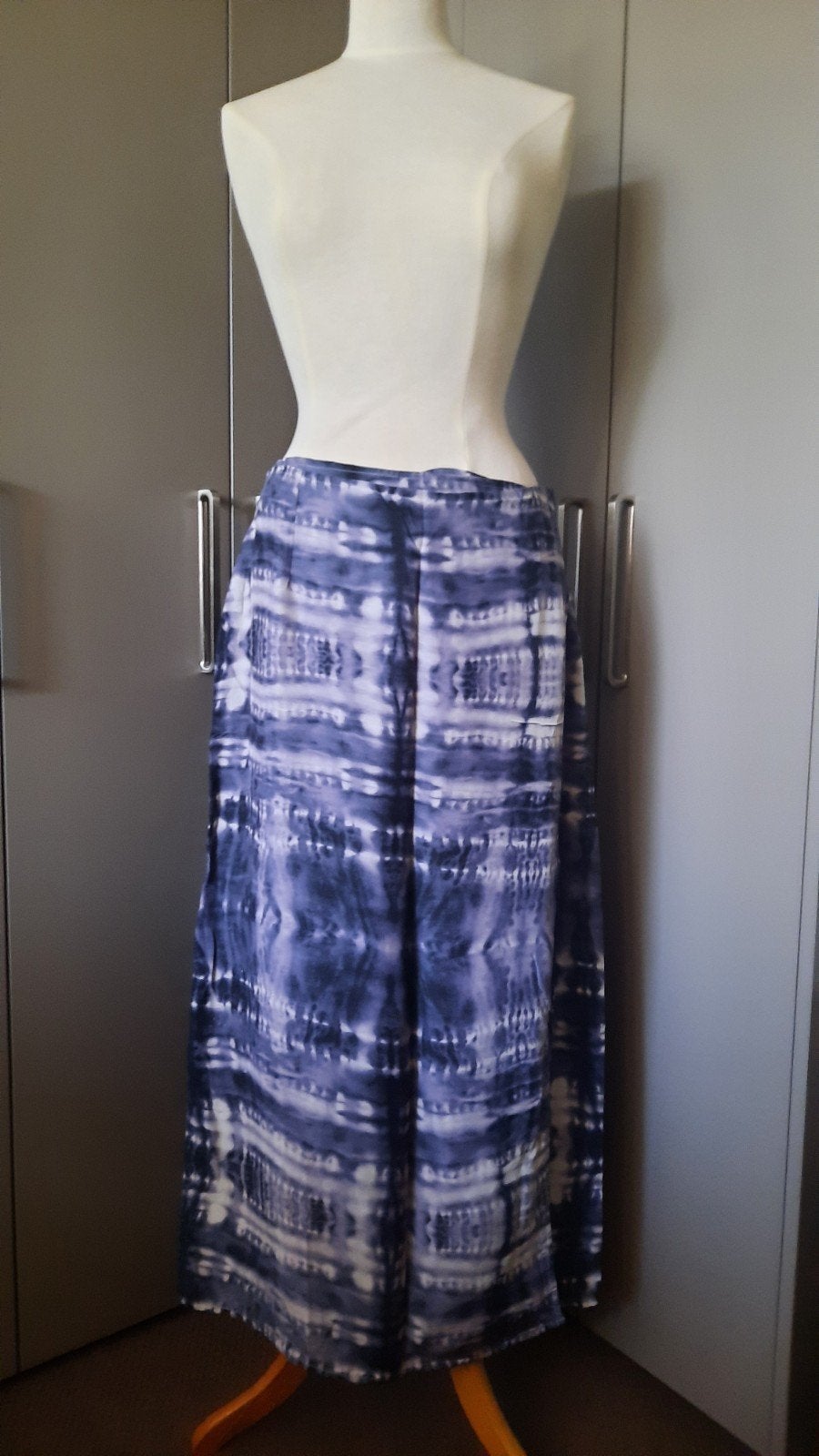 Sarong Rok grijs/wit m@ n vleugje lila&zwart Hippie Festival, Ophalen of Verzenden, Zo goed als nieuw, Boven de knie