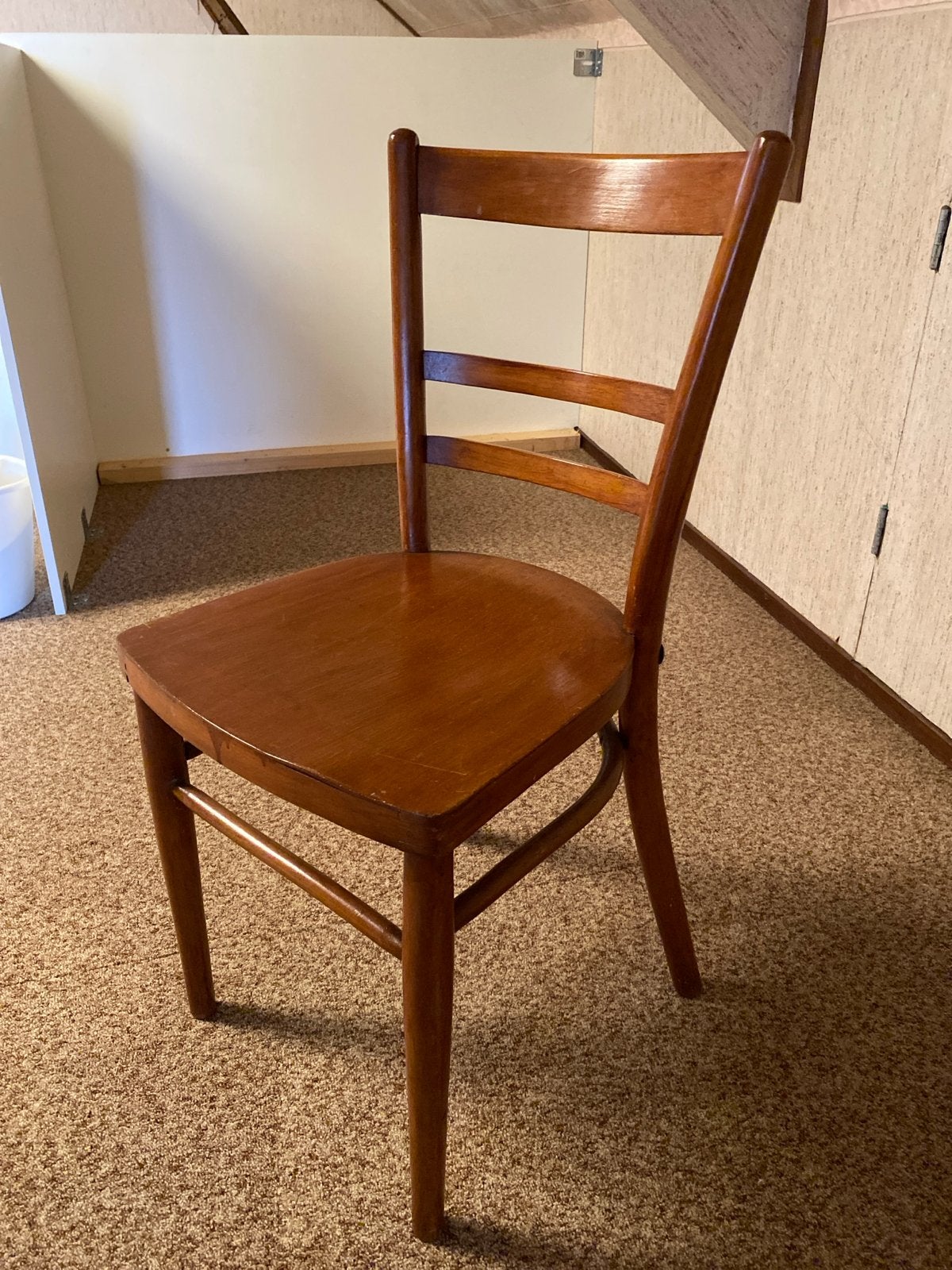 2 Vinted houten stoelen, Antiek en Kunst, Ophalen
