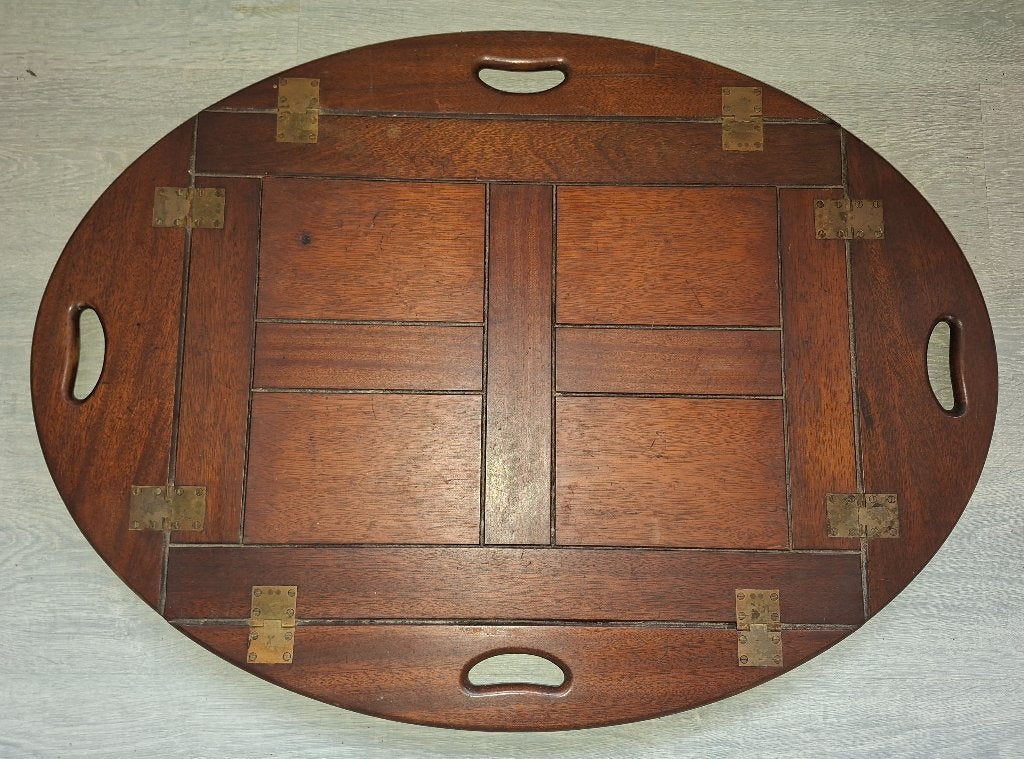 Antieke Butler-tray, dienblad, Ophalen of Verzenden