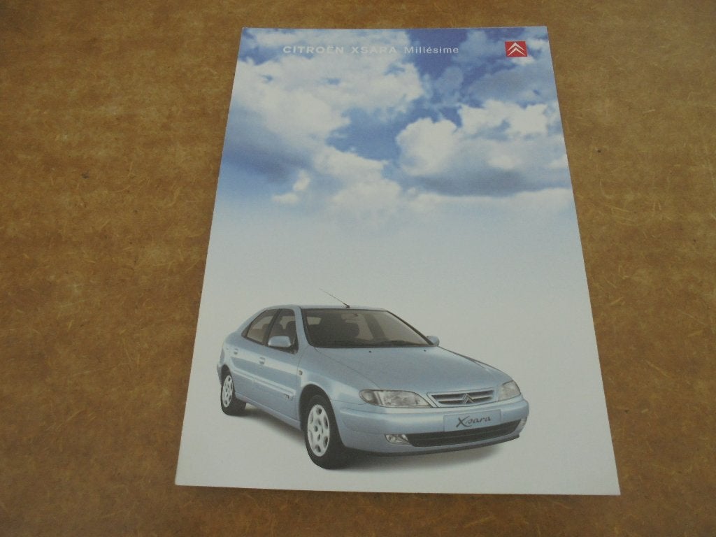 brochure Citroen Xsara Millésime modellen 2000, Ophalen of Verzenden, Nieuw, Citroën