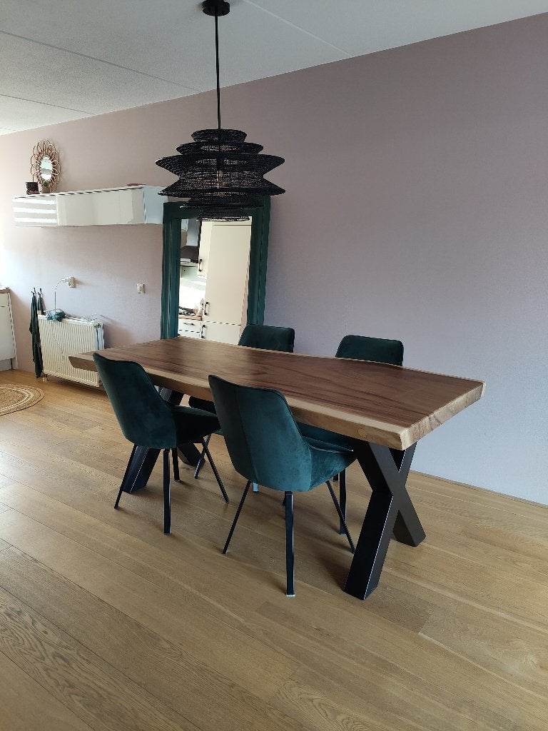 4 groene By Boo draaiende eetkamerstoelen, Ophalen, Gebruikt, Overige kleuren, Vier