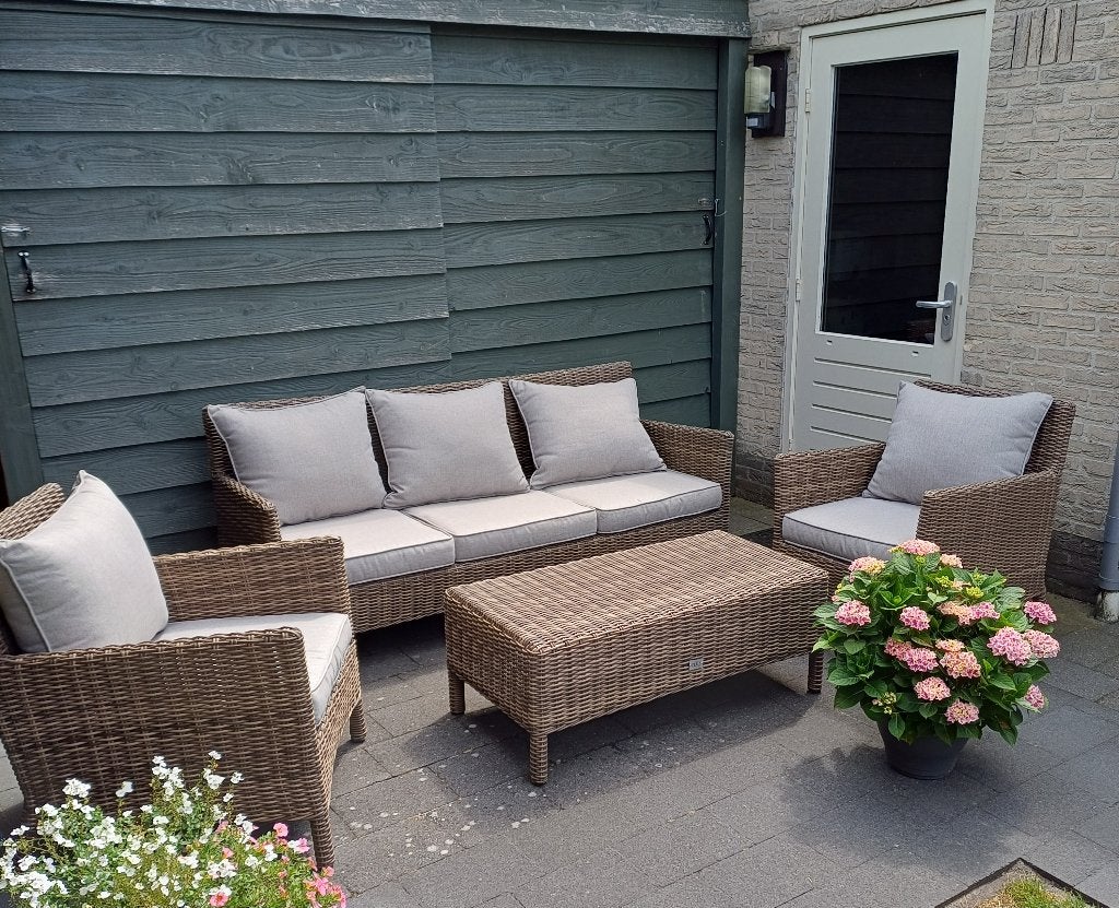 tuinset, Ophalen, 5 zitplaatsen, Kunststof, Tuinset