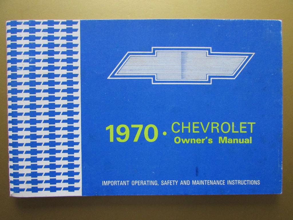 1970 Chevrolet full-size modellen owner's manual, Engels, Ophalen of Verzenden