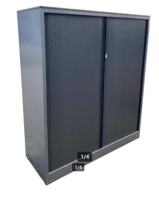 Ahrend Halfhoge Archiefkast Antraciet Gebruikt, Gebruikt, 100 tot 150 cm, 1 of 2 laden, 100 tot 150 cm