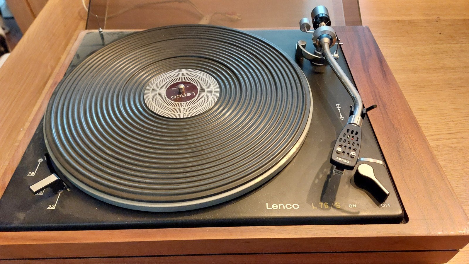 Lenco L76/S Vintage Draaitafel - Klassieke Platenspeler, Ophalen, Gebruikt, Platenspeler, Overige merken