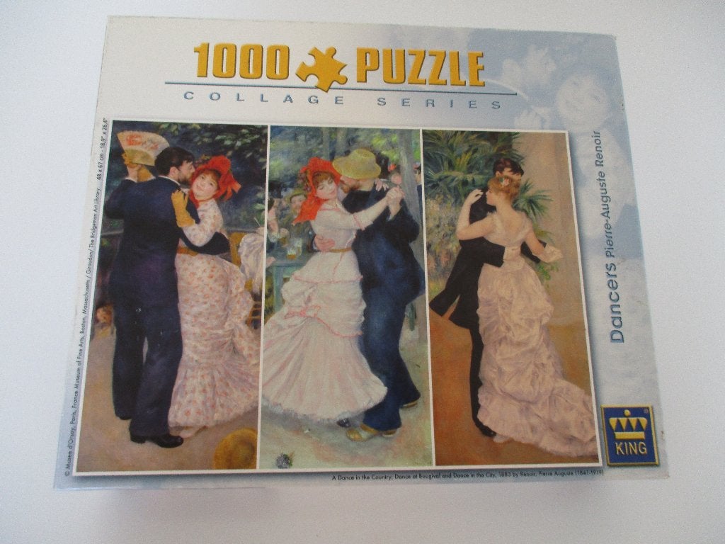 Dancers Pierre Auguste Renoir Kingpuzzel 1000 stukjes, Ophalen of Verzenden, 500 t/m 1500 stukjes, Zo goed als nieuw, Legpuzzel