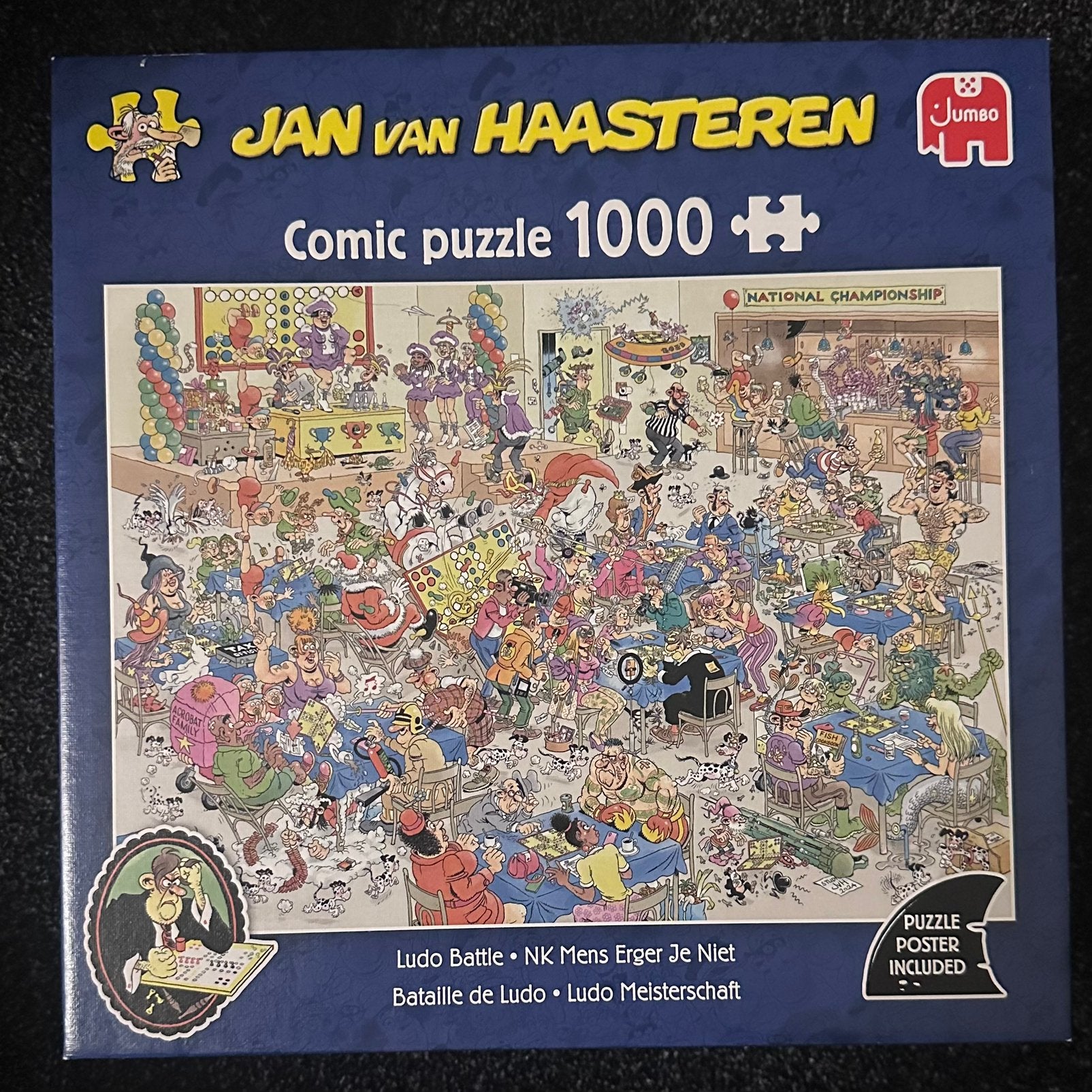 Jan van Haasteren puzzel NK MENS ERGER JE NIET 1000 stukjes