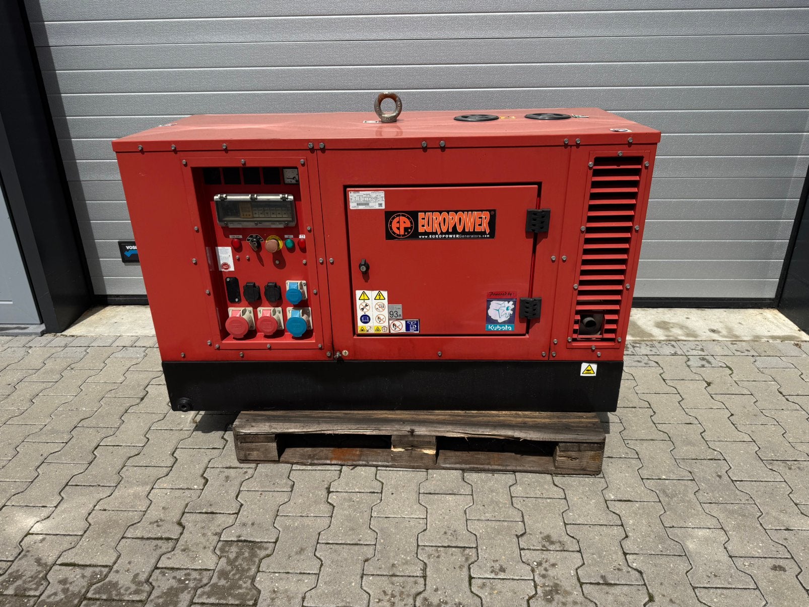 Kubota europower 17kva aggregaat/generator, Ophalen of Verzenden, Zo goed als nieuw, Dieselolie