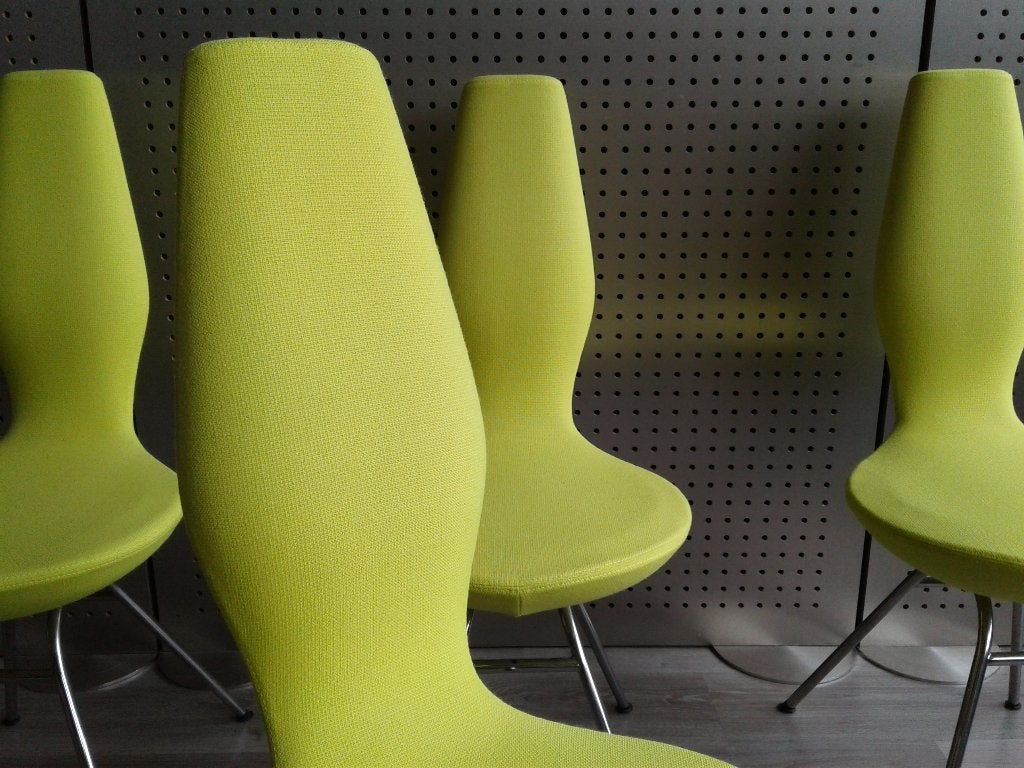 Set van 4x Variér (Stokke) Date (Geel), Zeer Mooi!, Overige kleuren, Overige materialen, Ophalen of Verzenden, Zo goed als nieuw