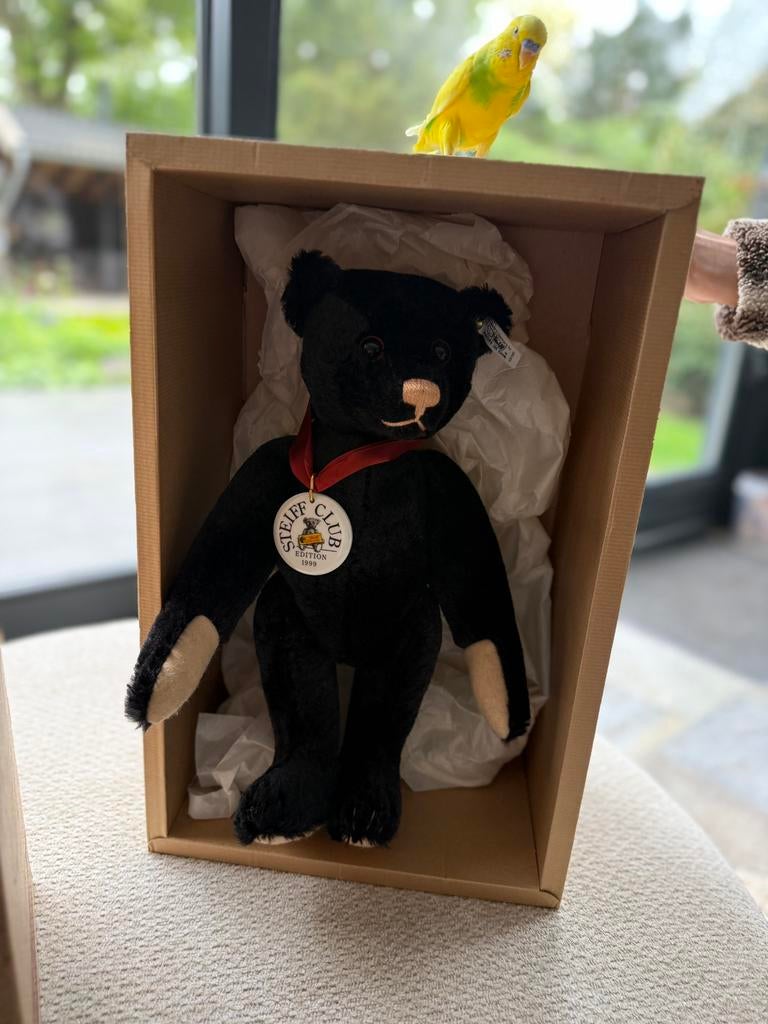**Mooie zwarte steiff beer speciale editie **, Ophalen of Verzenden