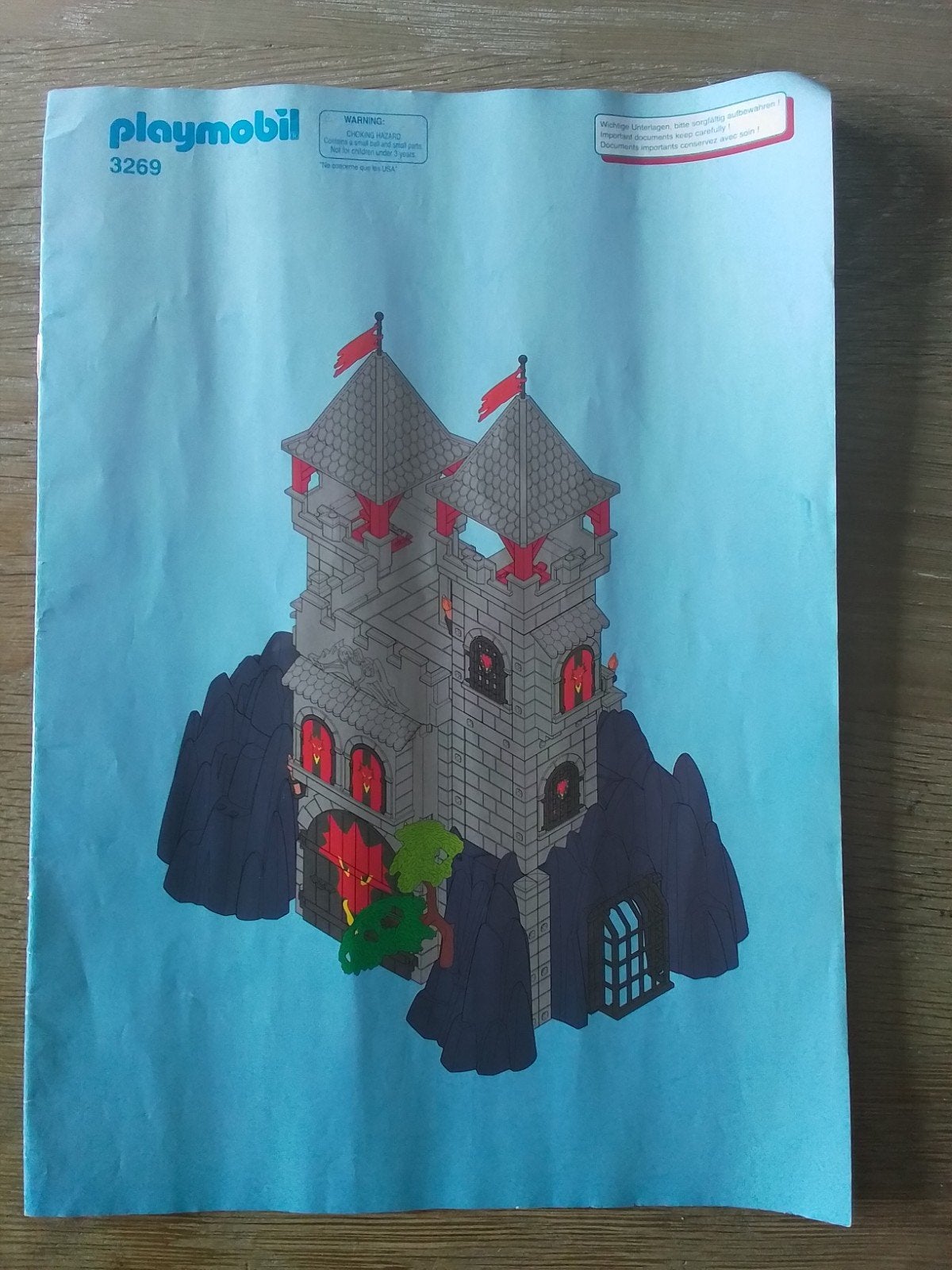 Playmobiel Kasteel op rots. 3269, Ophalen of Verzenden, Zo goed als nieuw