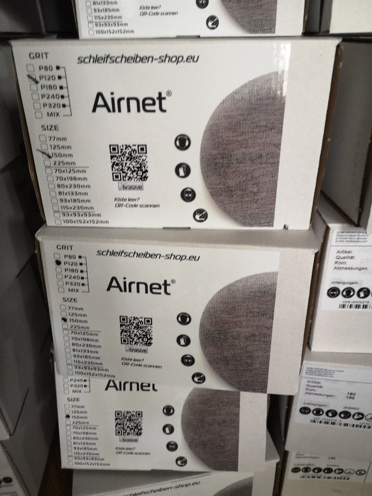 Net schuurpapier 150mm 50 stuks – stofvrij klittenband, Verzenden, Nieuw, Overige typen
