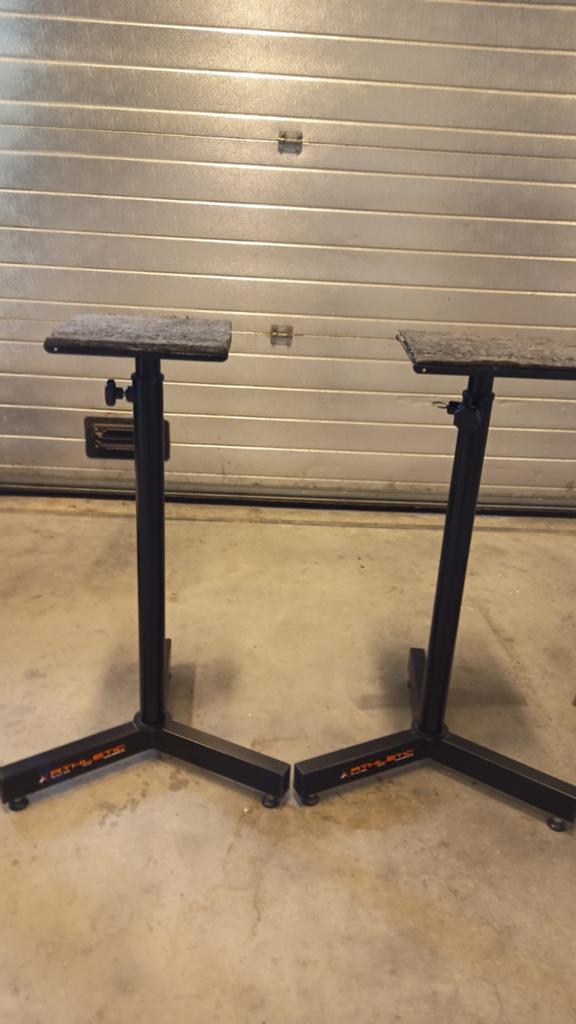 2x ATHLETIC Monitor Stands - Verstelbaar, Ophalen, Gebruikt, Instrumentstandaard, Overige instrumenten