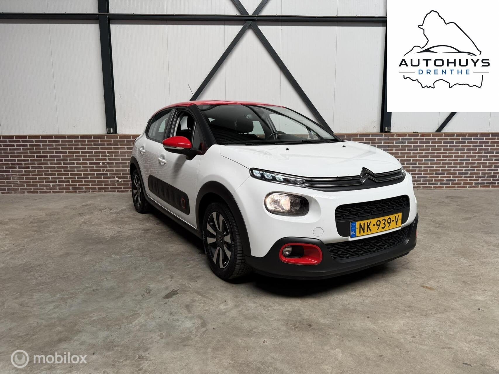 Citroen C3 1.6 BlueHDi Shine Eerste eigenaar!, Auto's, Voorwielaandrijving, 4 cilinders, Wit, Origineel Nederlands