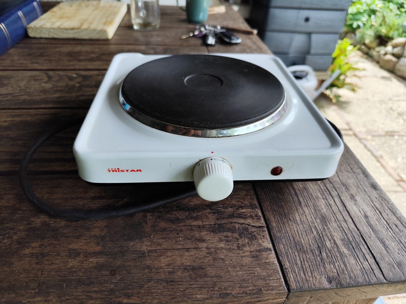 Tristar Elektrische Kookplaat - Compact en Draagbaar, Ophalen, Gebruikt, 3 kookzones of minder, Vrijstaand