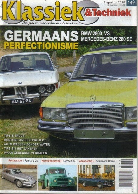Klassiek & Techniek 149 2010 : Mercedes Benz 280SE - BMW E3, Ophalen of Verzenden, Gelezen, Algemeen