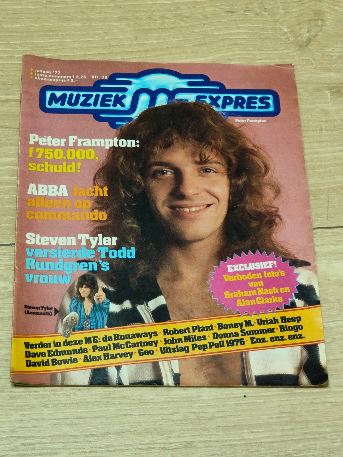 Muziek Expres januari 1977, Verzamelen, Ophalen of Verzenden, 1960 tot 1980, Nederland, Tijdschrift