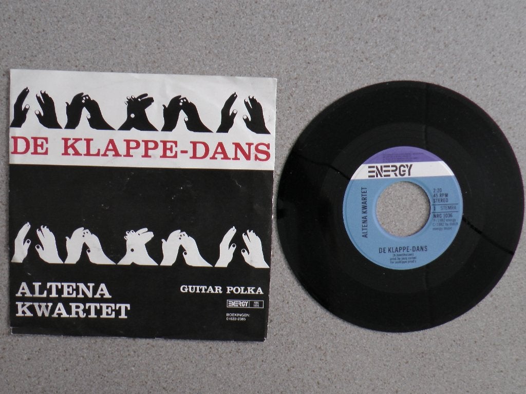 Altena Kwartet - De Klappe-dans Piraten single, Gebruikt, 7 inch, Nederlandstalig, Fotohoes