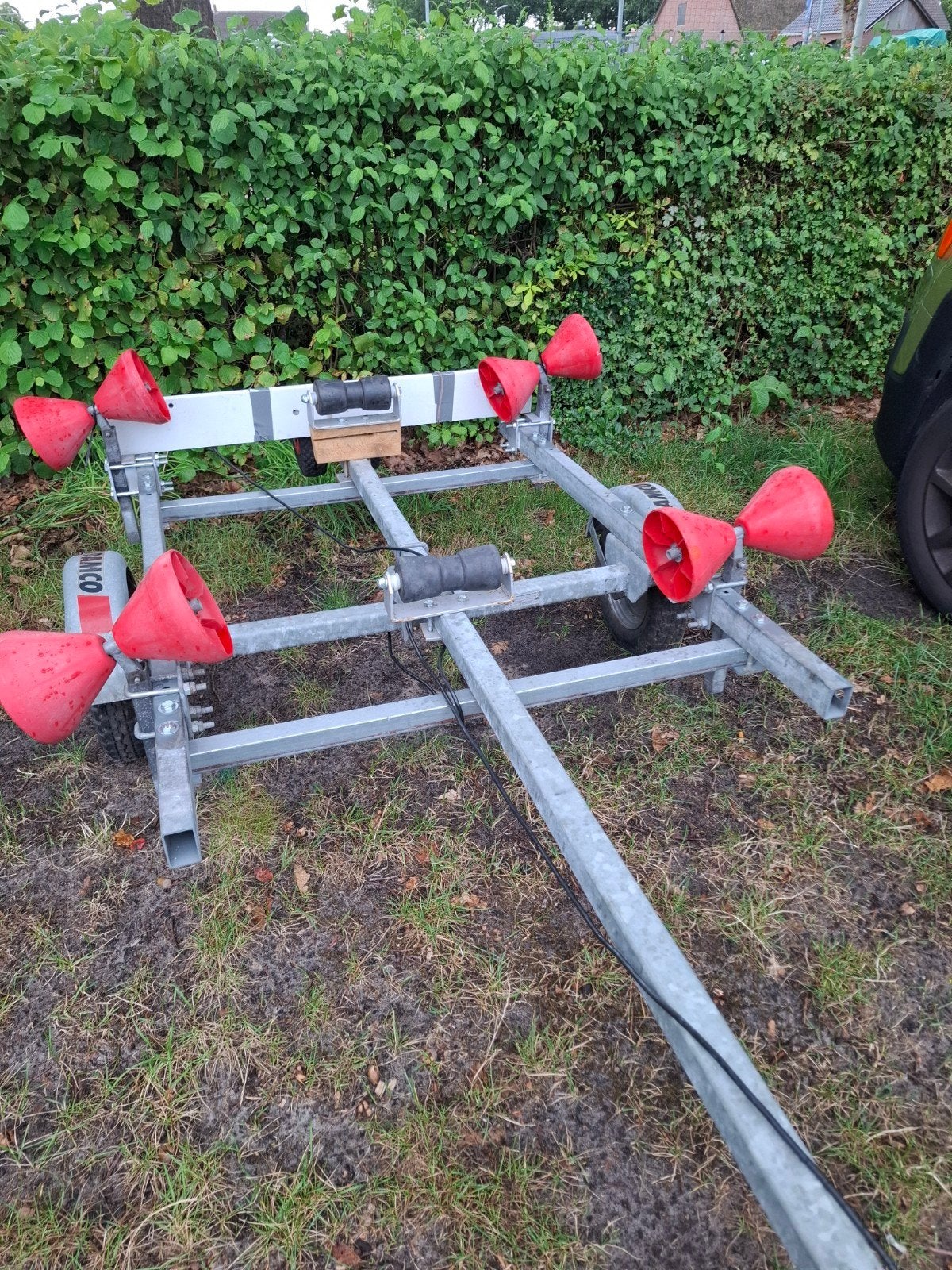 Damco boot trailer  voor RUBBERBOOT, Watersport en Boten, Boottrailers, Ophalen, Gebruikt, Minder dan 6 meter, Overige typen