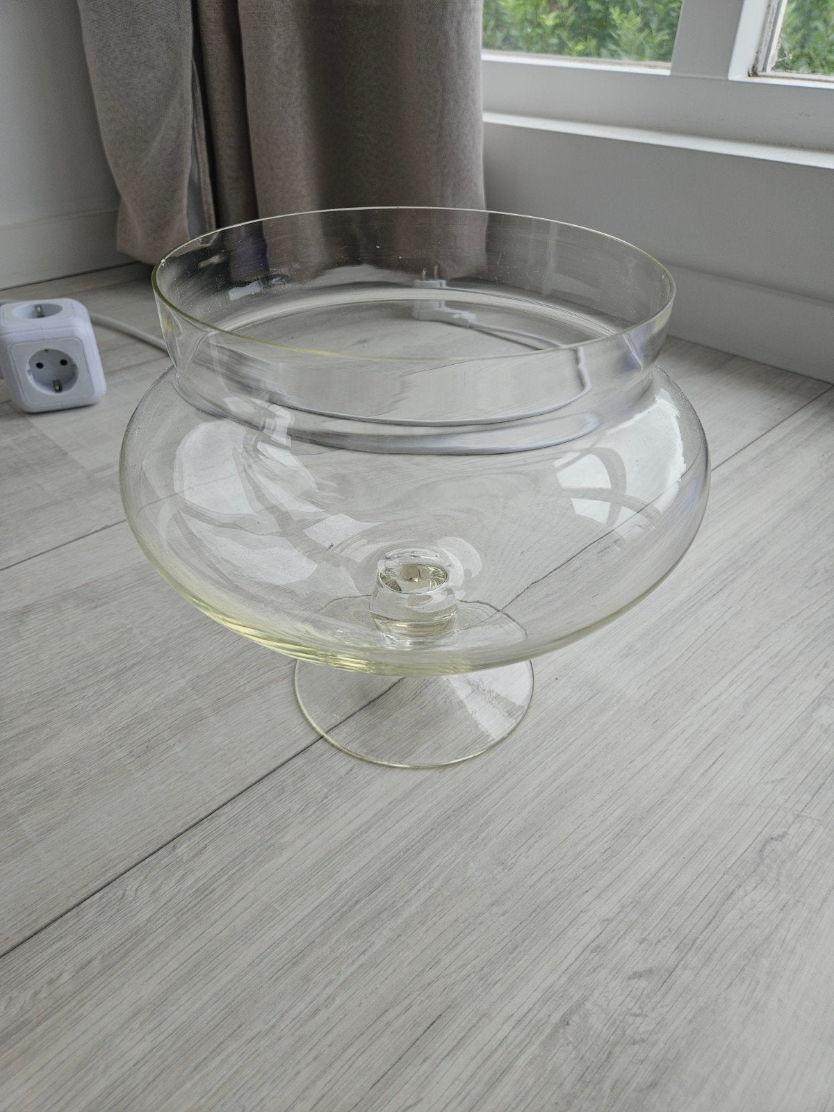 Glazen pot op voet - Decoratieve schaal, Ophalen