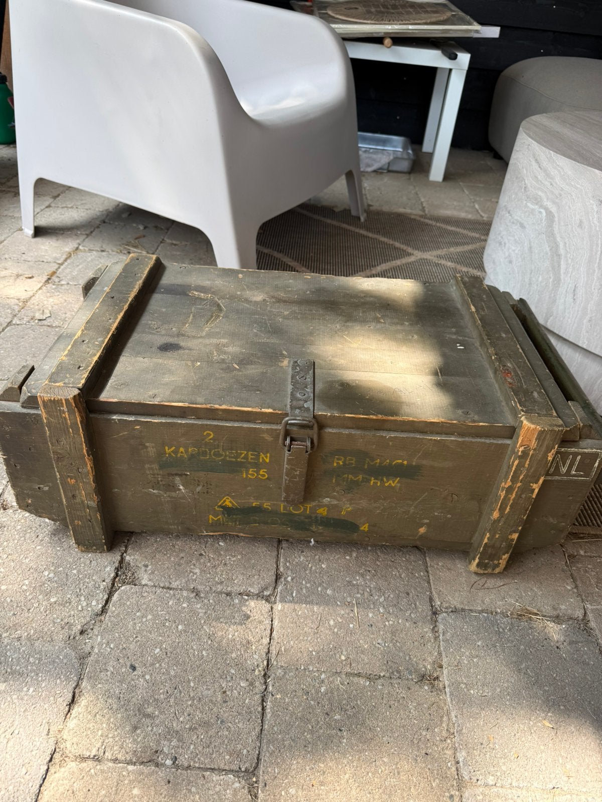 Legerkist, Ophalen, Gebruikt, 50 tot 100 cm, Minder dan 50 cm