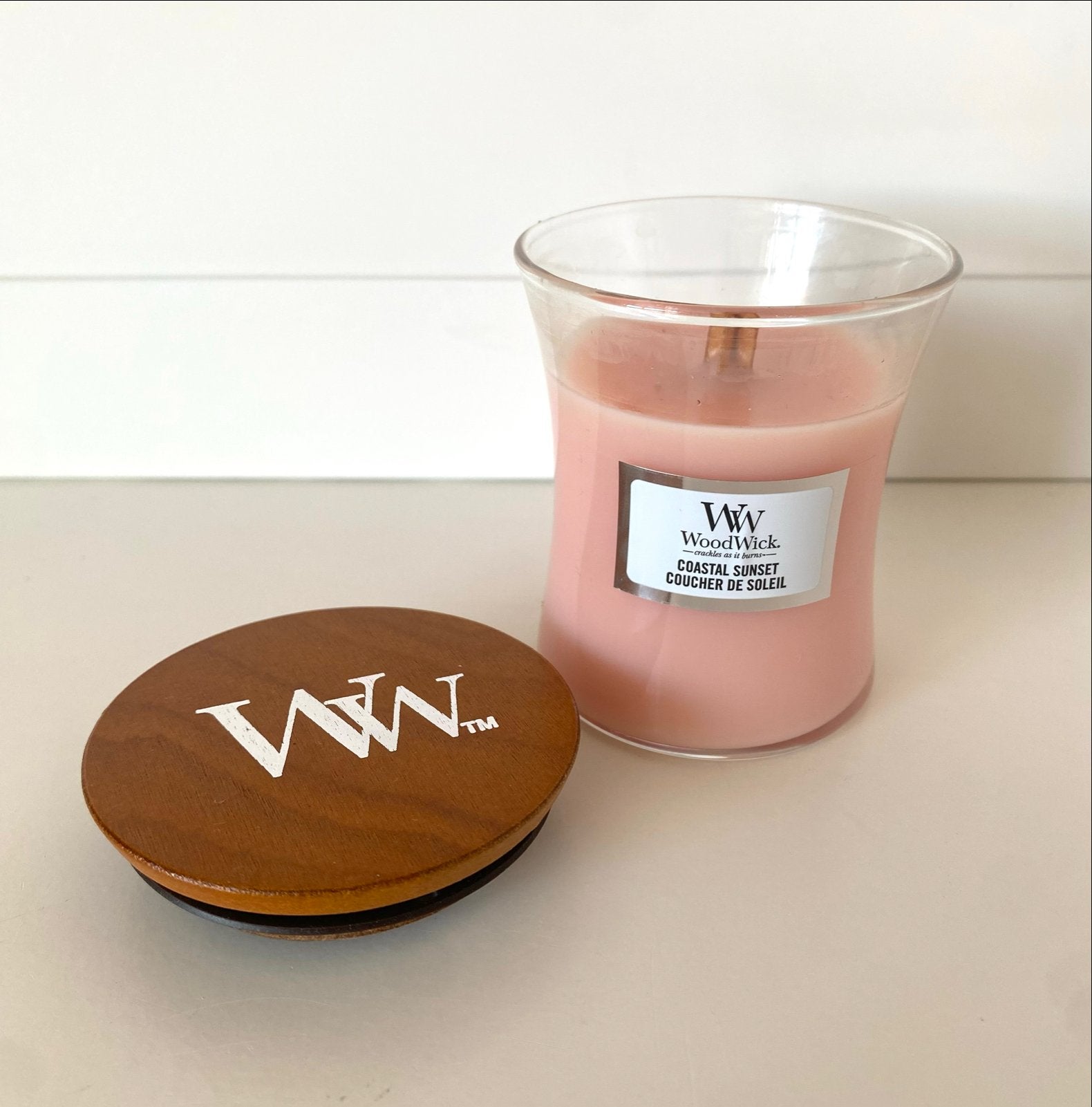WoodWick Coastal Sunset Kaars - 85g, Woodwick, Was, Ophalen of Verzenden, Zo goed als nieuw