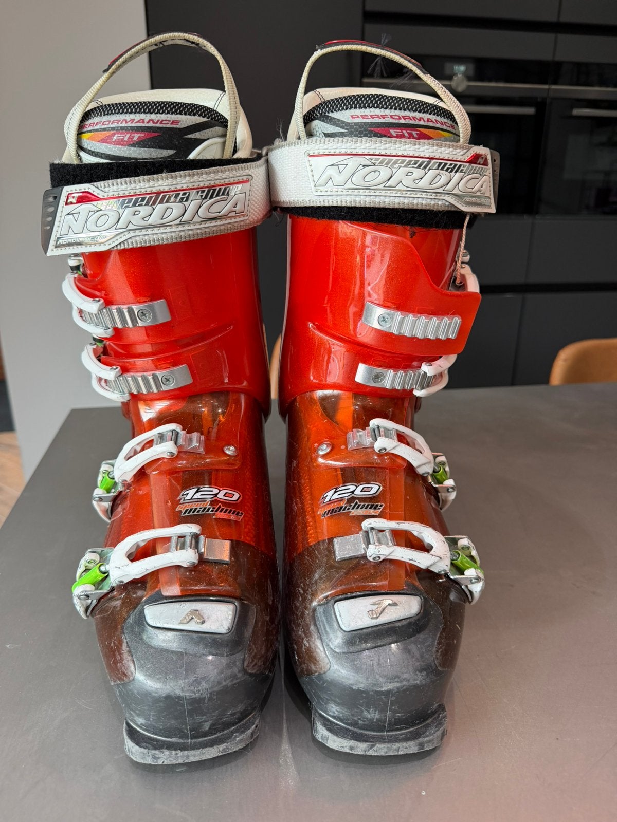 Nordica Speedmachine 120 skischoenen heren 27/27.5 – 315 mm, Ophalen, 160 tot 180 cm, Gebruikt, Schoenen
