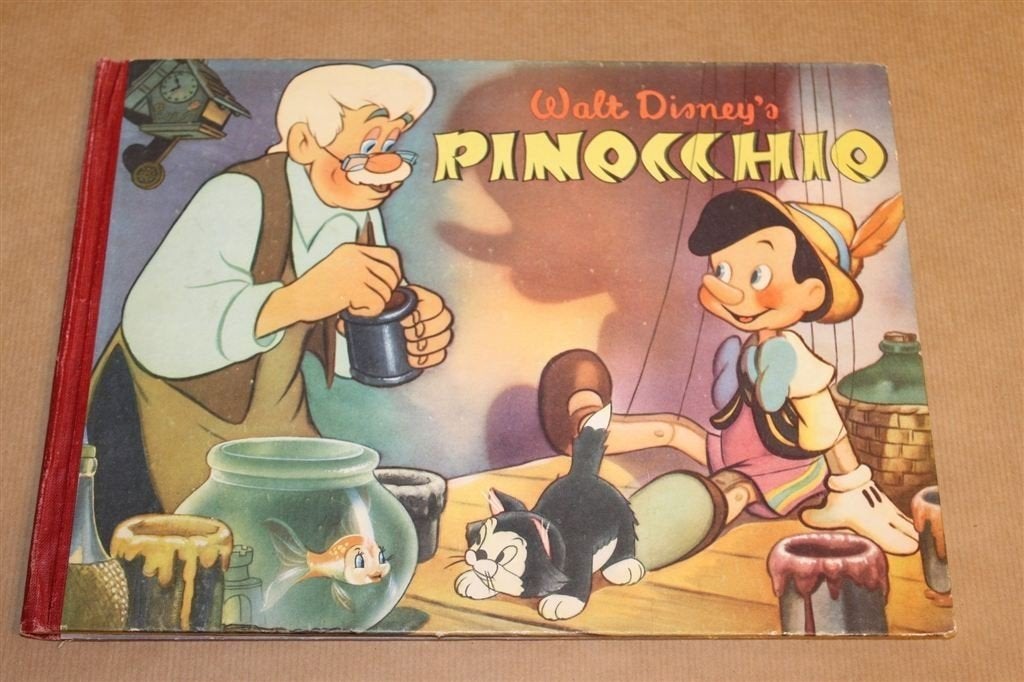 Walt Disneys Pinocchio — Vintage Plaatjesalbum, 1957, Verzamelen, Gebruikt, -, Beeldje of Figuurtje, -