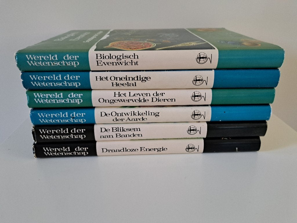 6 boeken Wereld der Wetenschap, Ophalen of Verzenden, Zo goed als nieuw, Natuurwetenschap