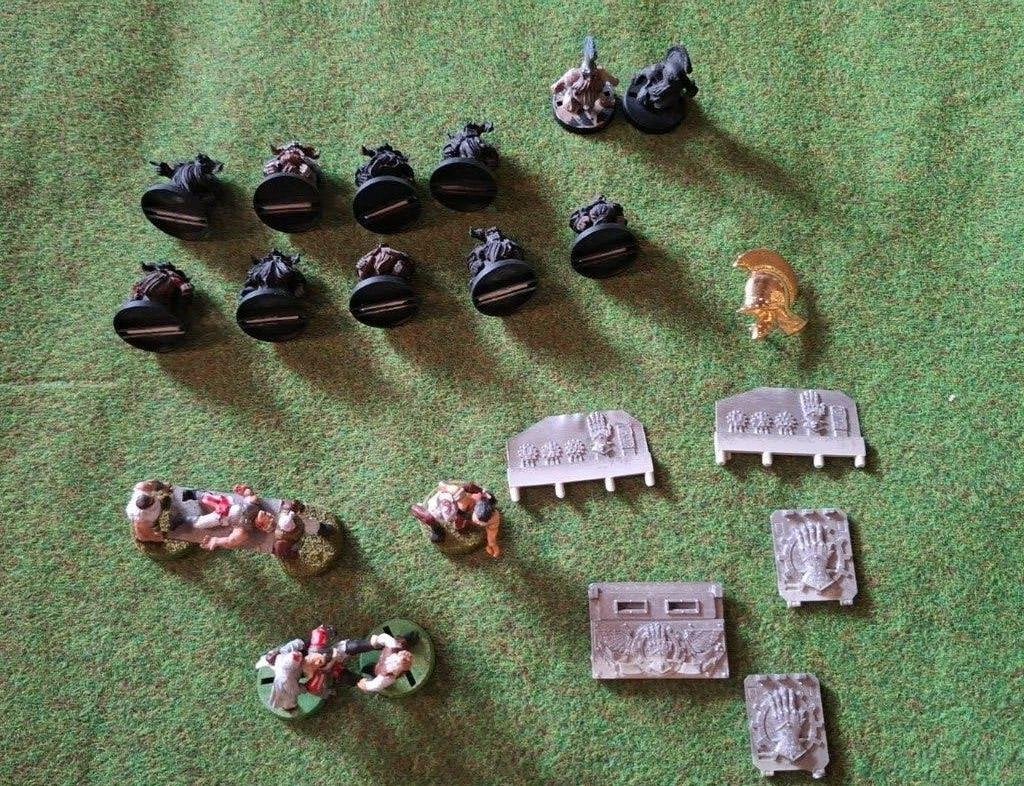 dwarven bloodbowl, Met verf, Gebruikt, Figuurtje(s), Warhammer