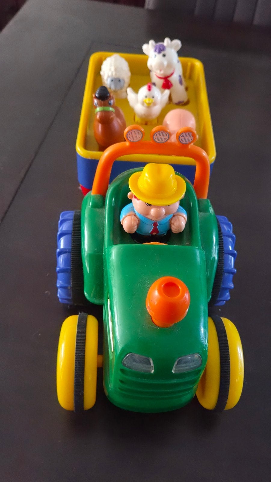 Boerderij tractor met aanhanger en dieren speelgoed, Ophalen, Zo goed als nieuw, Jongen of Meisje