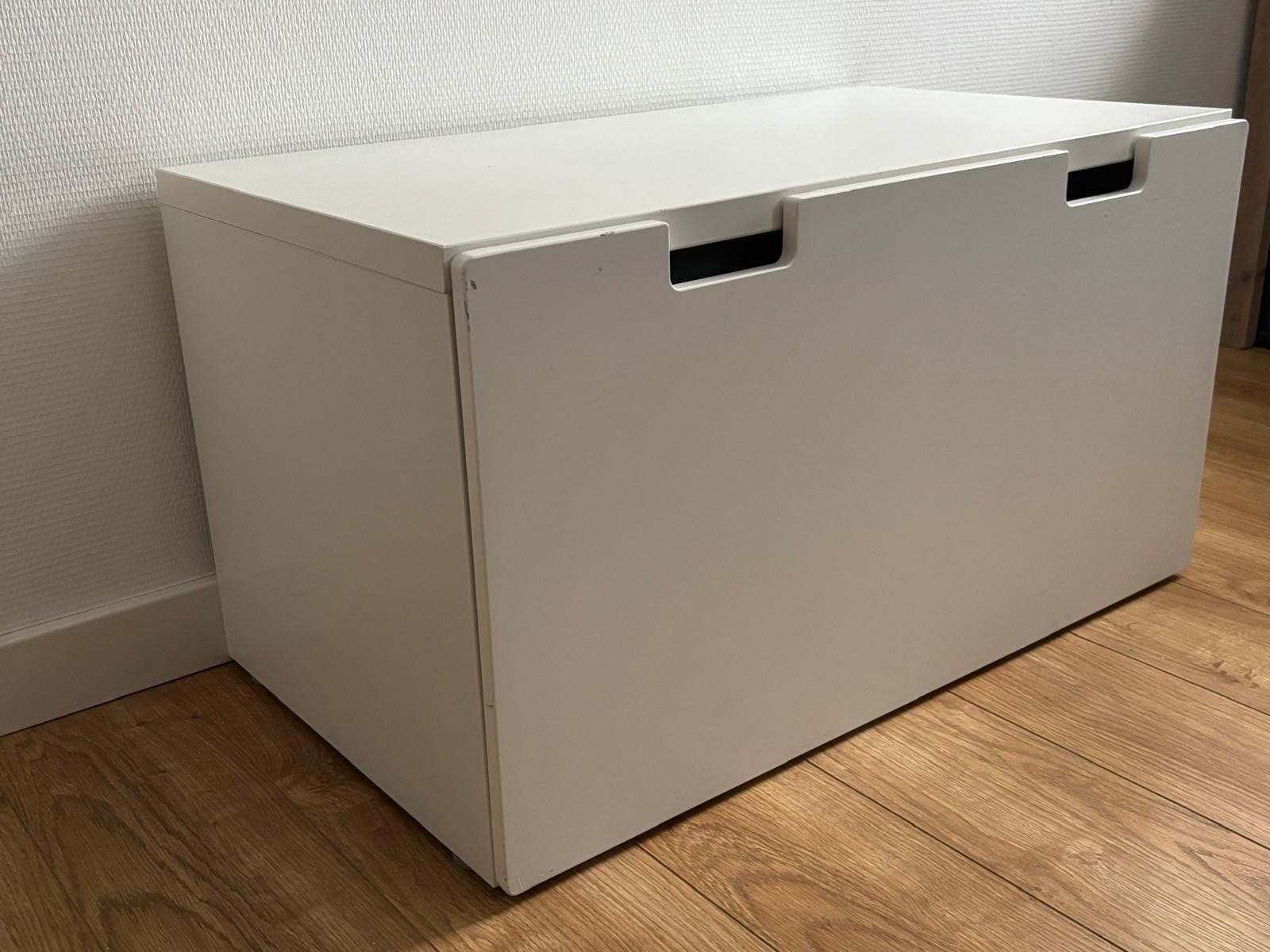 IKEA smastad speelgoedkist/bank (wit), Ophalen, Gebruikt, 50 tot 100 cm, 75 tot 100 cm