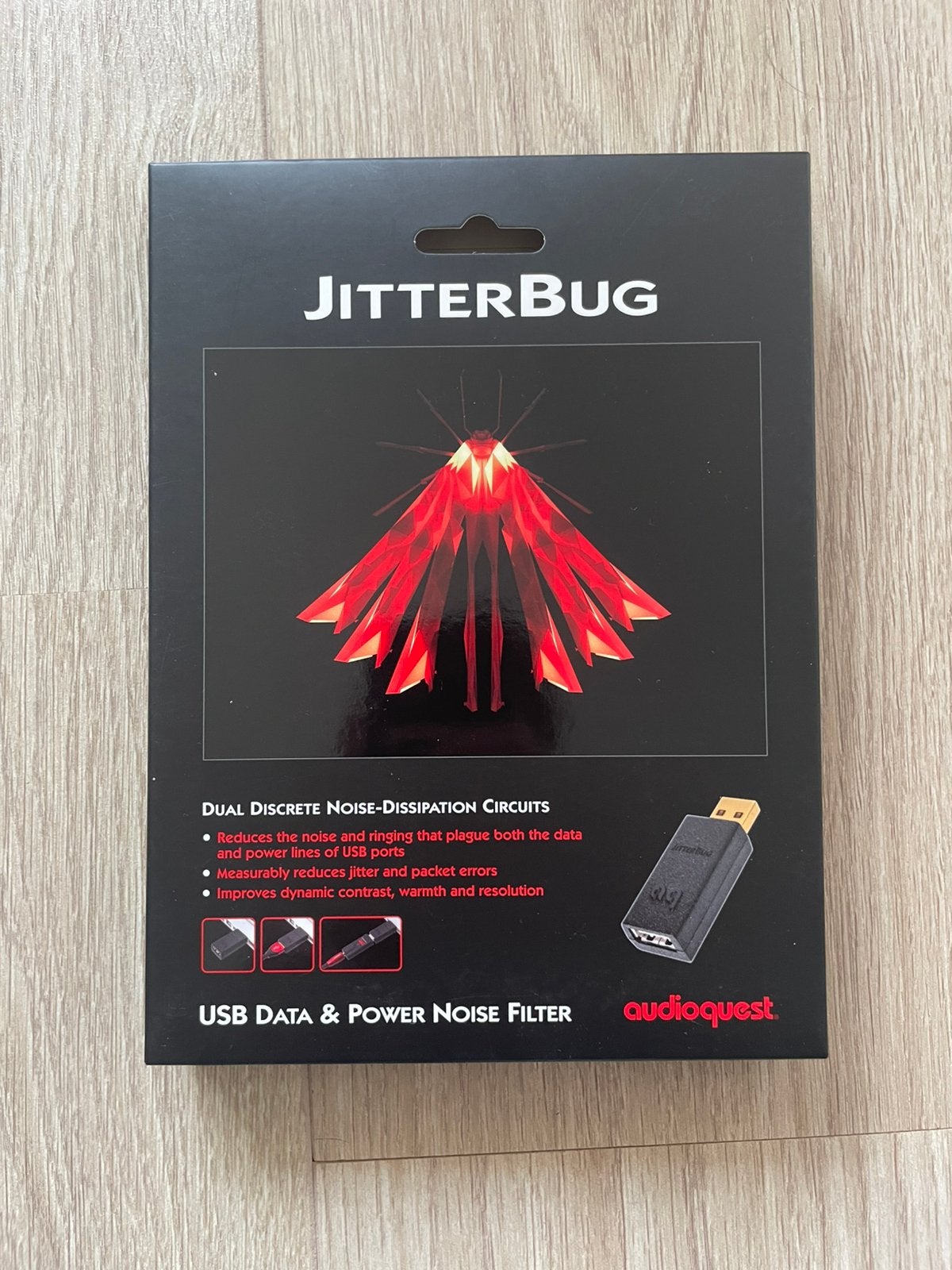 AudioQuest JitterBug noise filter, Ophalen of Verzenden, Zo goed als nieuw, Minder dan 2 meter, Overige kabels