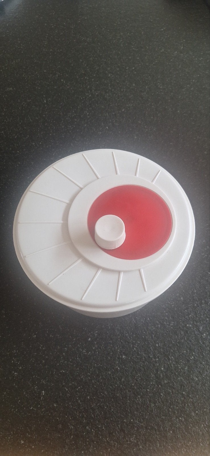 Witte slacentrifuge met rood accent, Kunststof, Ophalen of Verzenden, Wit, Overige typen