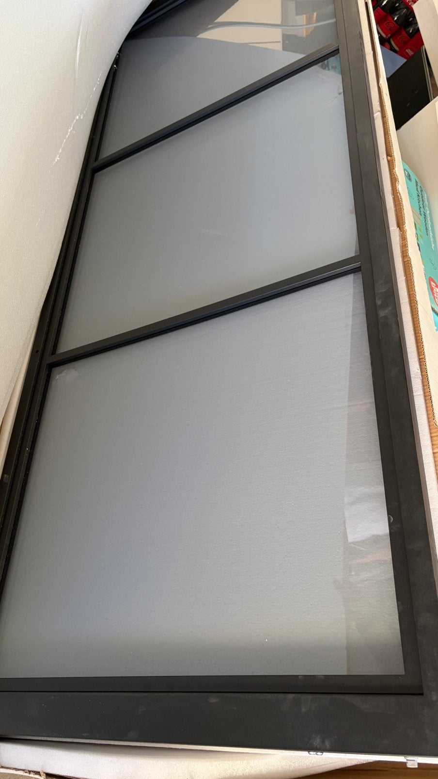 PERTURA Taatsdeur 83x211,5 cm gerookt glas, Doe-het-zelf en Verbouw, Ophalen, 80 tot 100 cm, Binnendeur, Nieuw