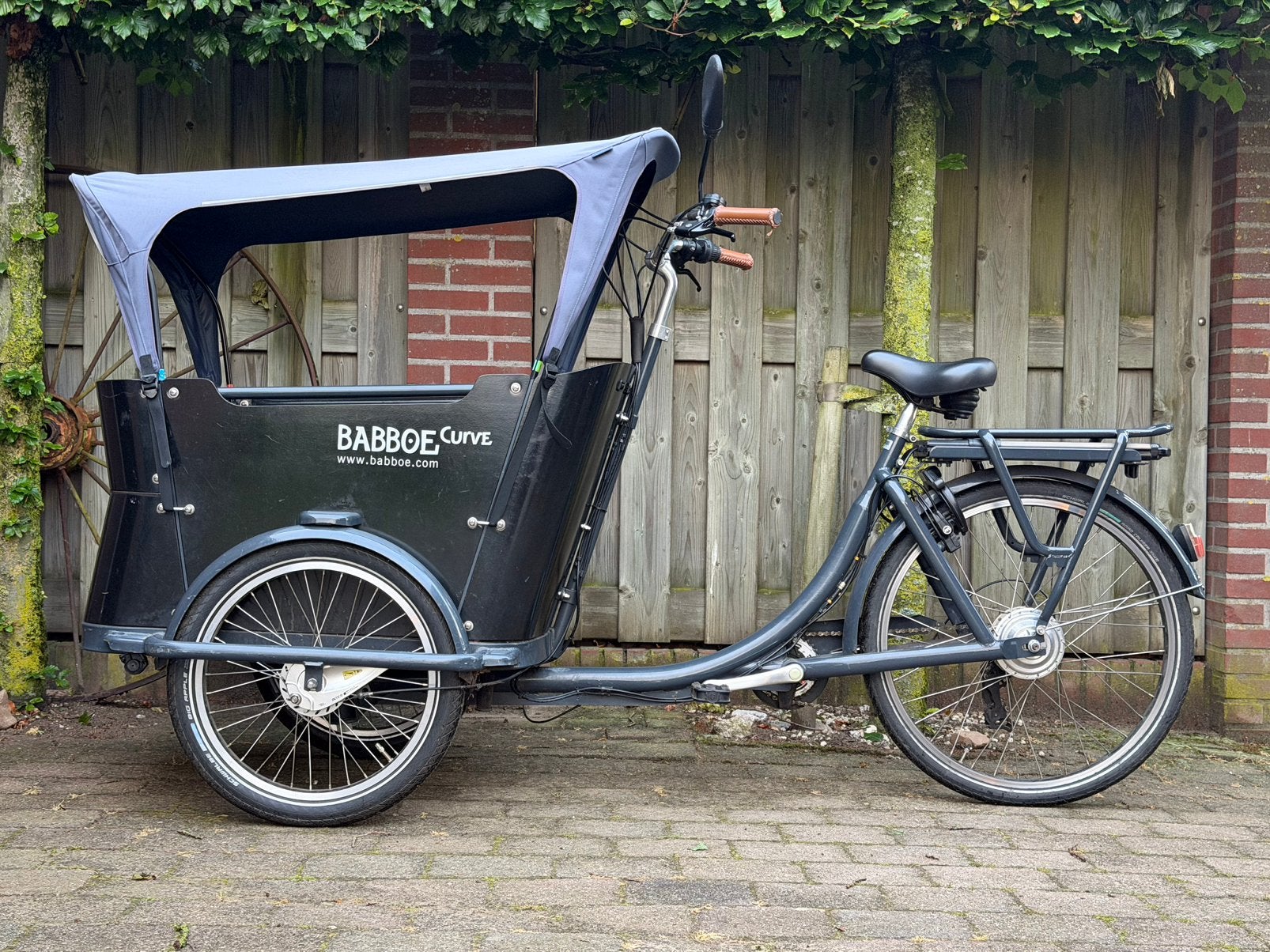 Babboe Curve (Goedgekeurd), Fietsen en Brommers, Fietsen | Bakfietsen, 4 kinderen of meer, Huif, Zo goed als nieuw, Ophalen