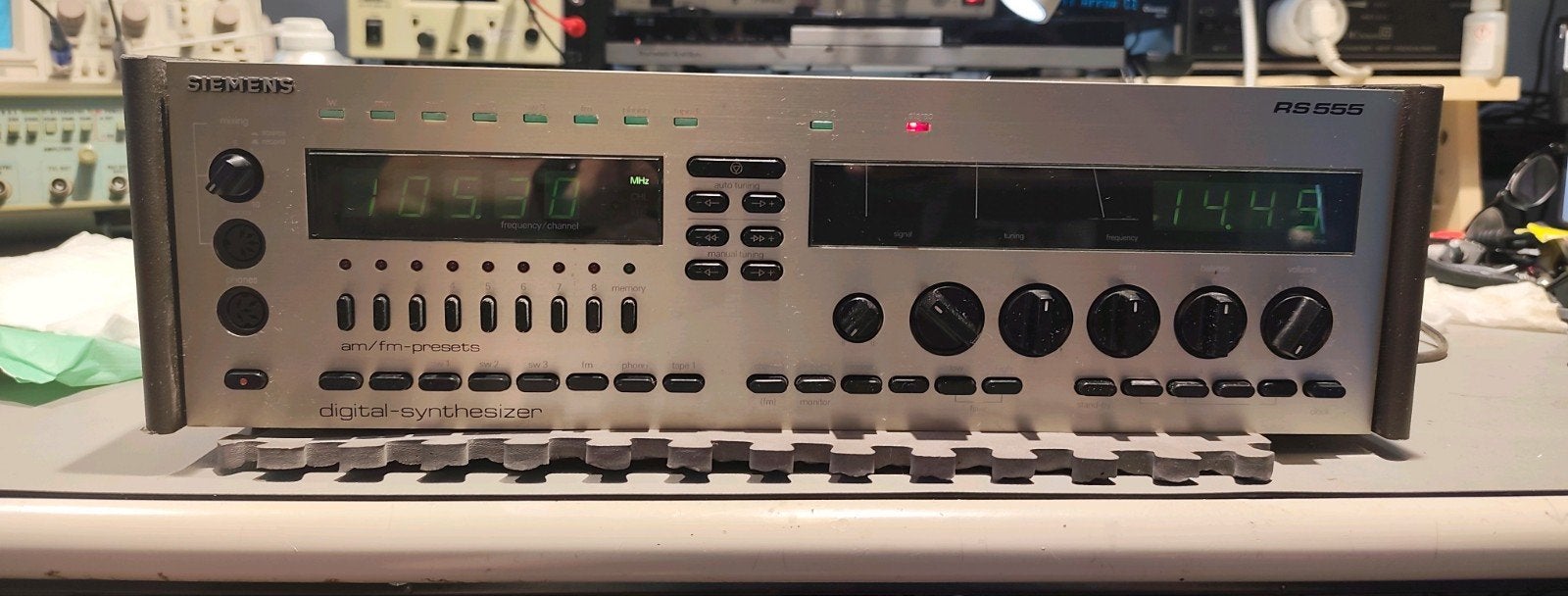 Siemens RS 555 Digital Synthesizer Tuner - Vintage Audio, Ophalen, Gebruikt, Analoog