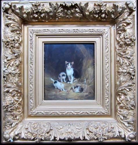 DUITS==== Ludwig Sellmayr 1834 – 1901==poezenfamilie ==, Antiek en Kunst, Ophalen of Verzenden