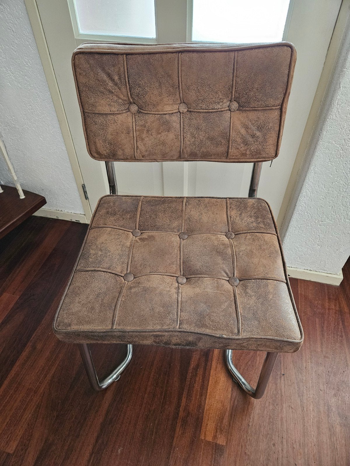 Kare design (eetkamer) stoel, Huis en Inrichting, Ophalen, Gebruikt, Bruin, Vintage, Retro