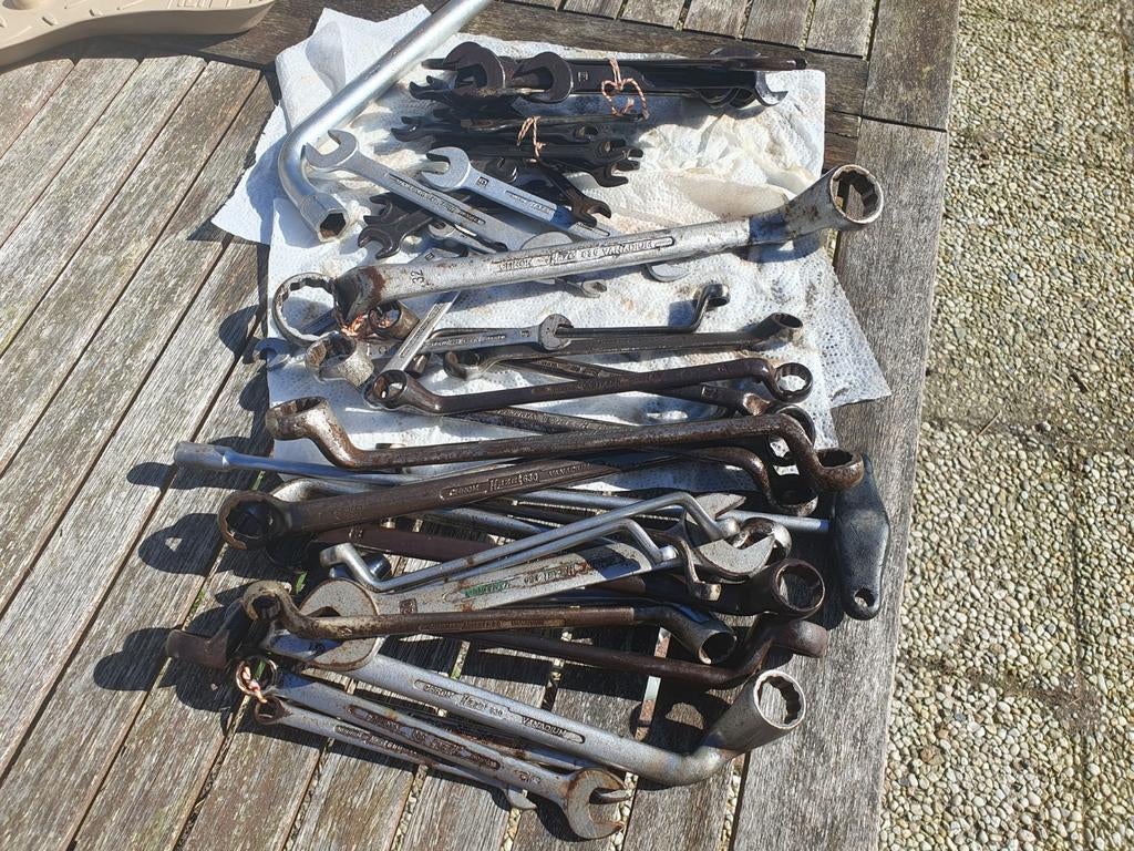 Tas vol hazet gereedschap +-60 stuks 7,3kg, Antiek en Kunst, Antiek | Gereedschap en Instrumenten, Ophalen of Verzenden