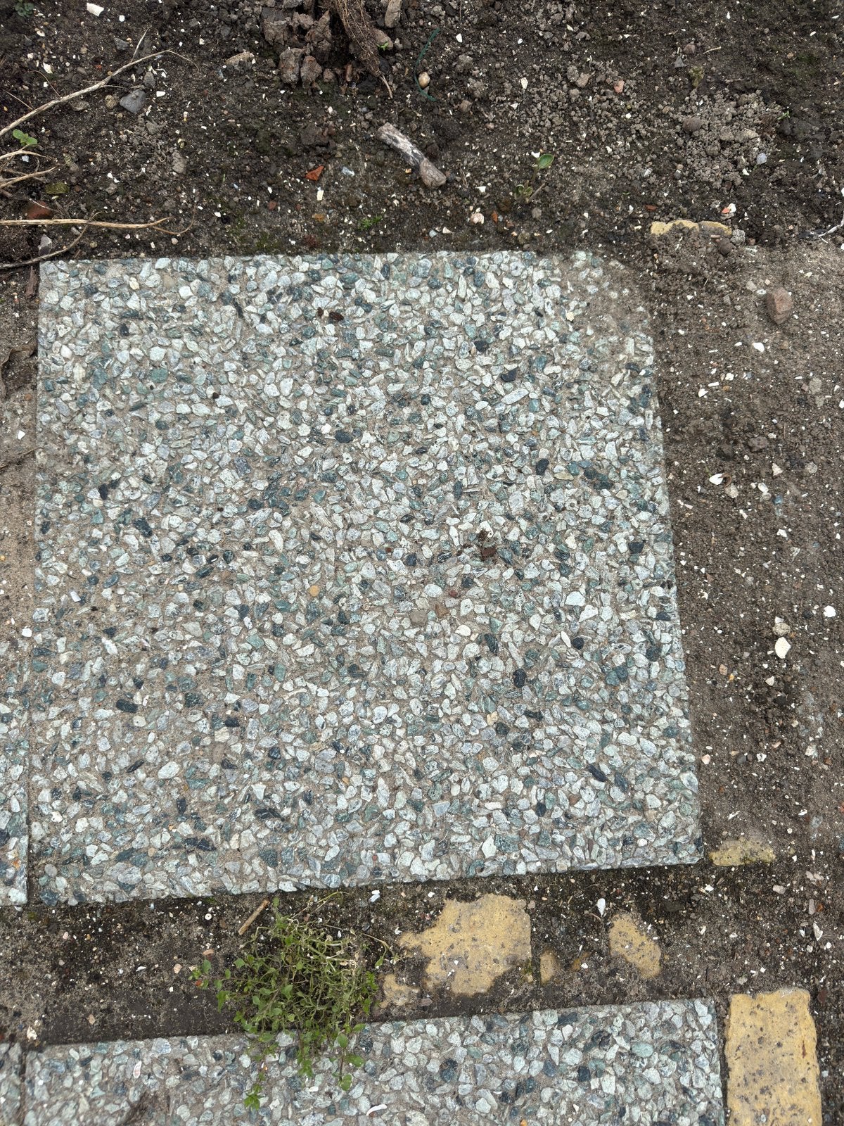 GRATIS:  Grindtegels 50x50, blauw, Ophalen, Gebruikt, 10 m² of meer, Beton