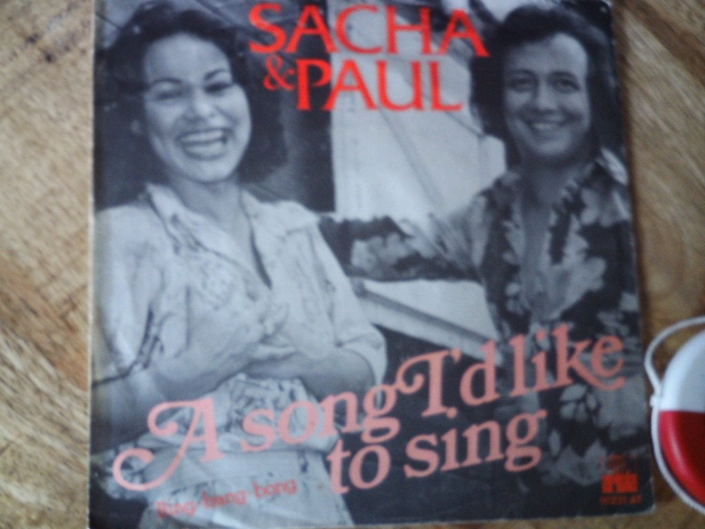 Sacha & Paul - A Song I'd Like To Sing (Vinyl Single) 30a, 7 inch, Ophalen of Verzenden, Zo goed als nieuw, Overige typen