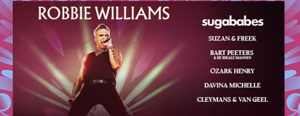 2 Tickets Robbie Williams live is live antwerpen 27 juni, Tickets en Kaartjes, Twee personen, Juni