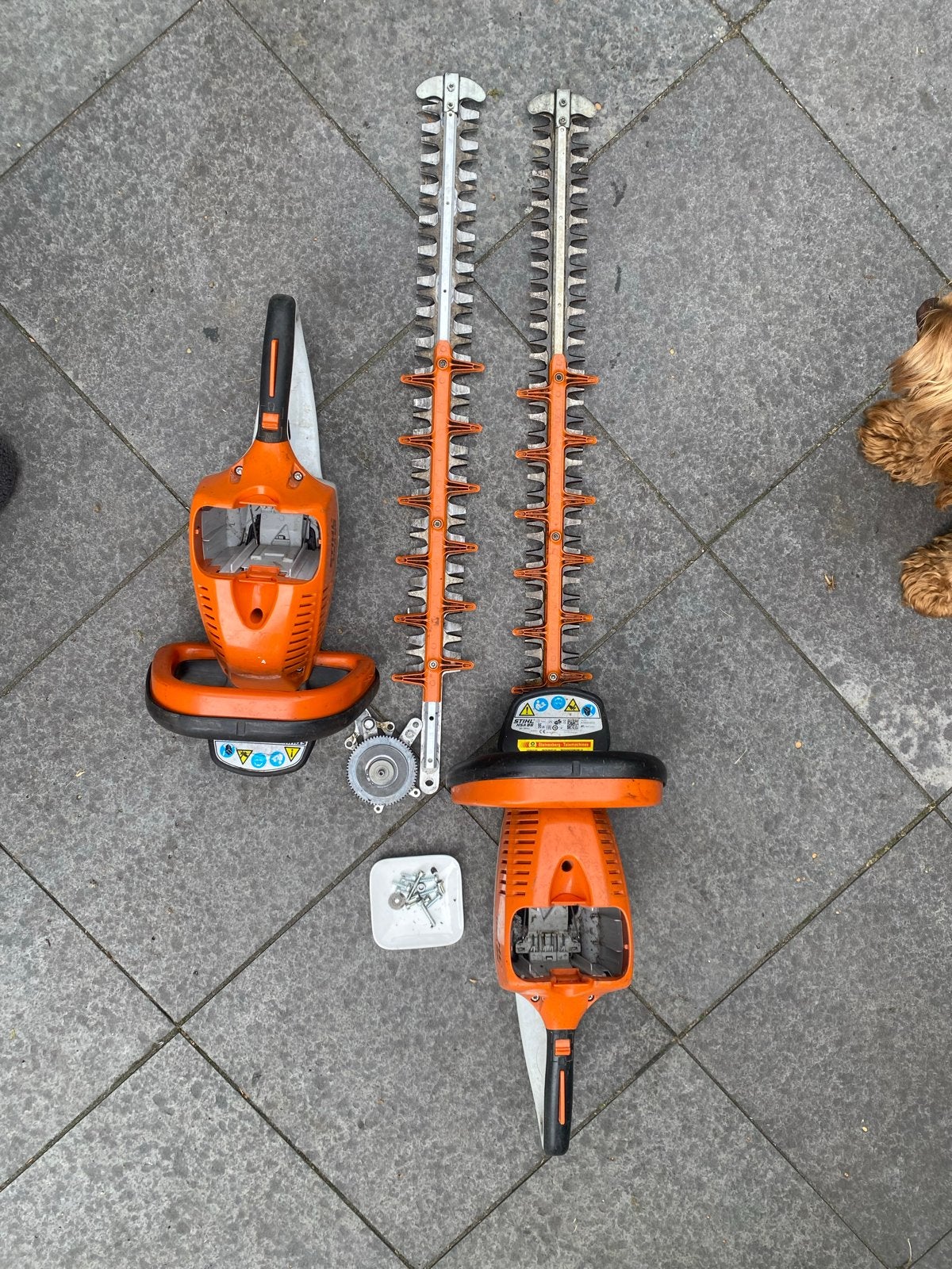 Stihl HSA 86 heggenschaar 1x en onderdelen 1x, Ophalen, Gebruikt, Accu