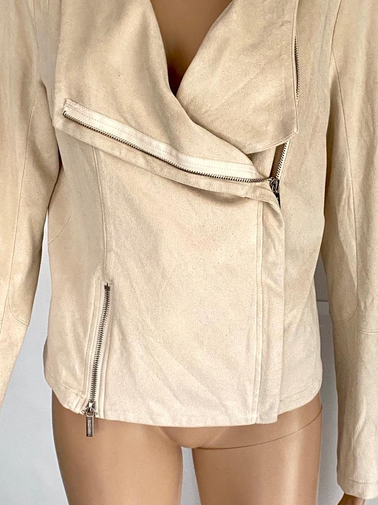J43 Esqualo maat 38=M biker-jasje blazer colbert vest beige, Maat 38/40 (M), Beige, Esqualo, Ophalen of Verzenden
